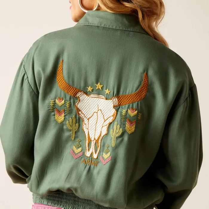 Women Jackets and Vests Ariat Edgerton Jacket Duck Green Women Jackets and Vests Ariat Edgerton Jacket Duck Green