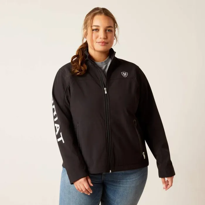 Women Jackets and Vests Ariat New Team Softshell Jacket Black Women Jackets and Vests Ariat New Team Softshell Jacket Black