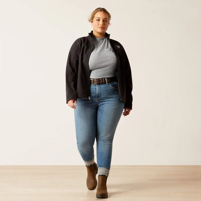 Women Jackets and Vests Ariat New Team Softshell Jacket Black Women Jackets and Vests Ariat New Team Softshell Jacket Black