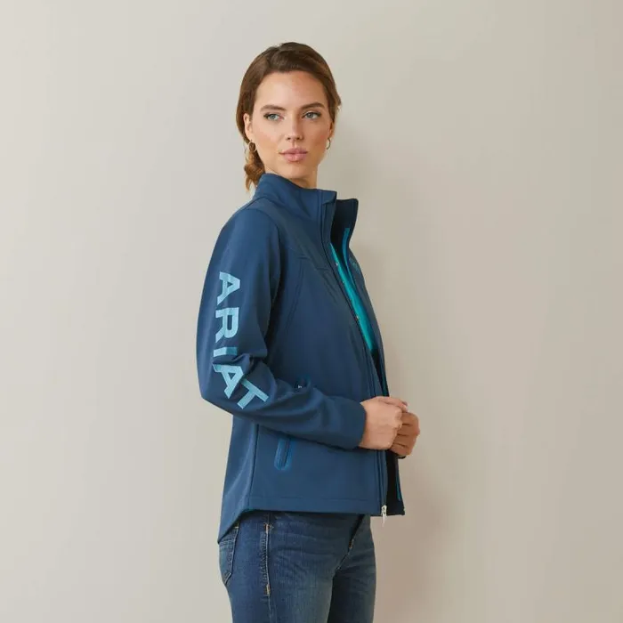 Women Jackets and Vests Ariat New Team Softshell Jacket Deep Petroleum