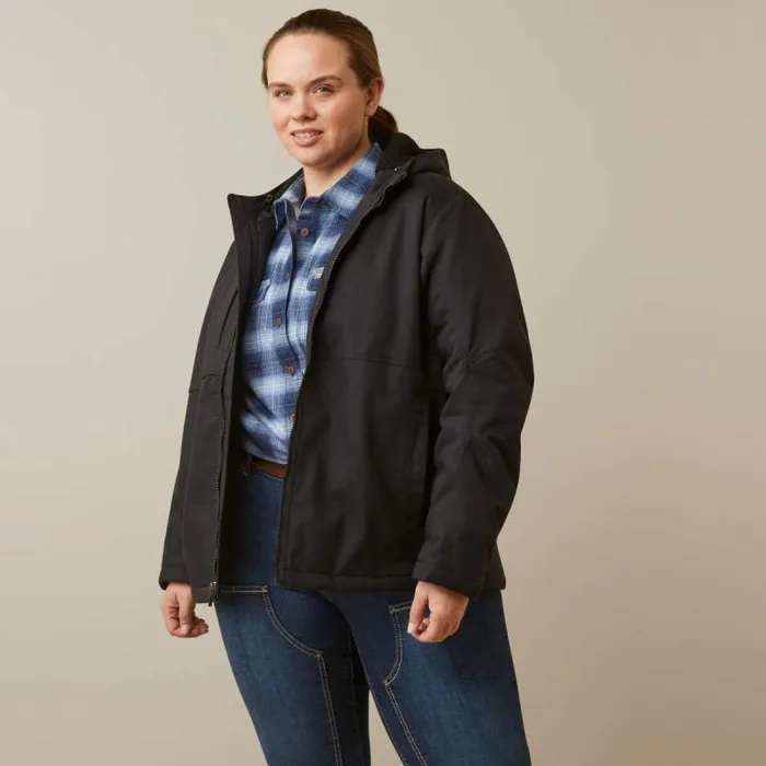 Women Jackets and Vests Ariat Rebar DuraCanvas Insulated Jacket Black Women Jackets and Vests Ariat Rebar DuraCanvas Insulated Jacket Black