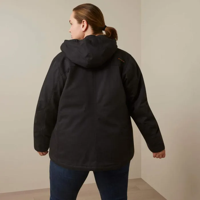 Women Jackets and Vests Ariat Rebar DuraCanvas Insulated Jacket Black Women Jackets and Vests Ariat Rebar DuraCanvas Insulated Jacket Black