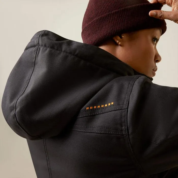 Women Jackets and Vests Ariat Rebar DuraCanvas Insulated Jacket Black Women Jackets and Vests Ariat Rebar DuraCanvas Insulated Jacket Black
