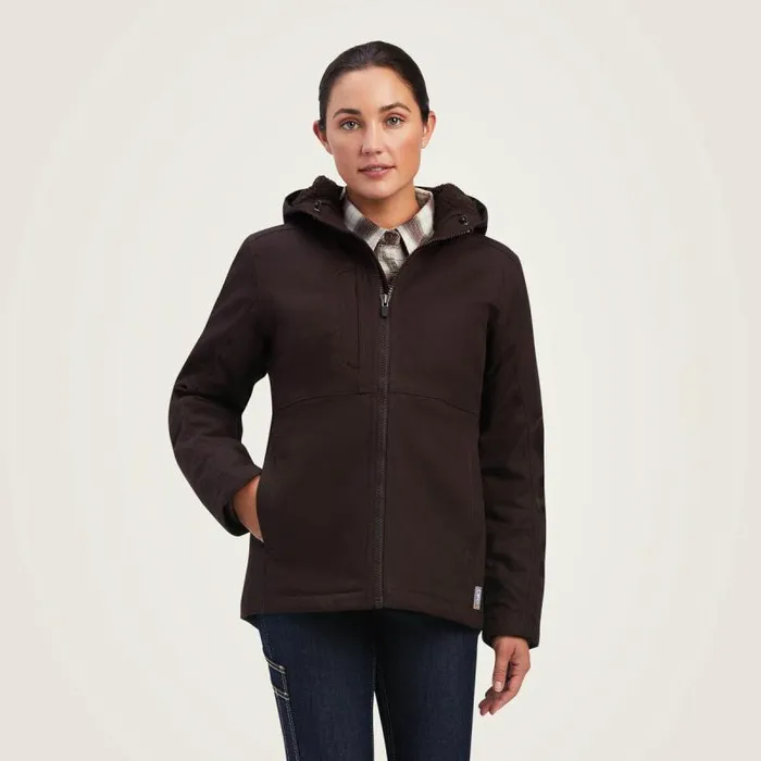 Women Jackets and Vests Ariat Rebar DuraCanvas Insulated Jacket Mole