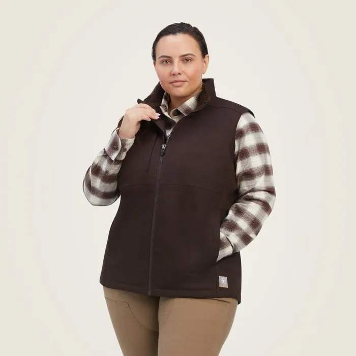Women Jackets and Vests Ariat Rebar DuraCanvas Insulated Vest Mole Women Jackets and Vests Ariat Rebar DuraCanvas Insulated Vest Mole