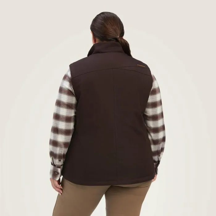 Women Jackets and Vests Ariat Rebar DuraCanvas Insulated Vest Mole Women Jackets and Vests Ariat Rebar DuraCanvas Insulated Vest Mole