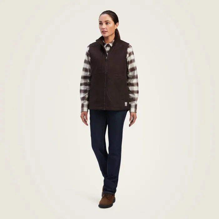 Women Jackets and Vests Ariat Rebar DuraCanvas Insulated Vest Mole Women Jackets and Vests Ariat Rebar DuraCanvas Insulated Vest Mole