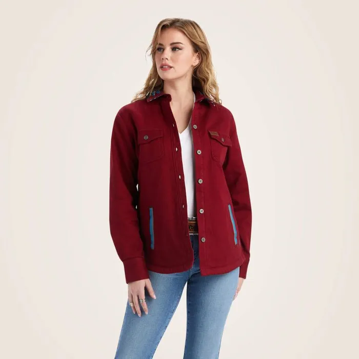Women Jackets and Vests Ariat Shacket Chimayo Shirt Jacket Rubaiyat