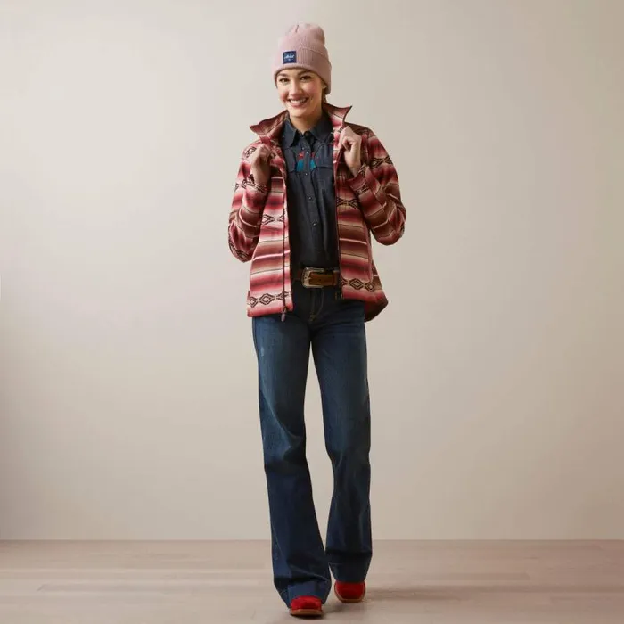 Women Jackets and Vests Ariat Softshell Jacket Blushing Serape Women Jackets and Vests Ariat Softshell Jacket Blushing Serape