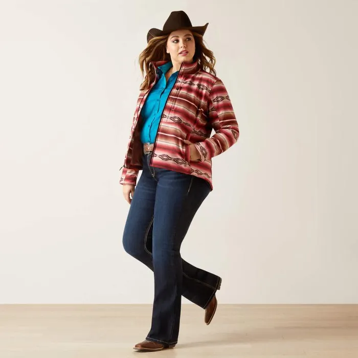 Women Jackets and Vests Ariat Softshell Jacket Blushing Serape Women Jackets and Vests Ariat Softshell Jacket Blushing Serape