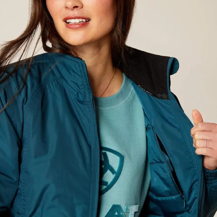 Women Jackets and Vests Ariat Stable Insulated Jacket Reflecting Pond Women Jackets and Vests Ariat Stable Insulated Jacket Reflecting Pond