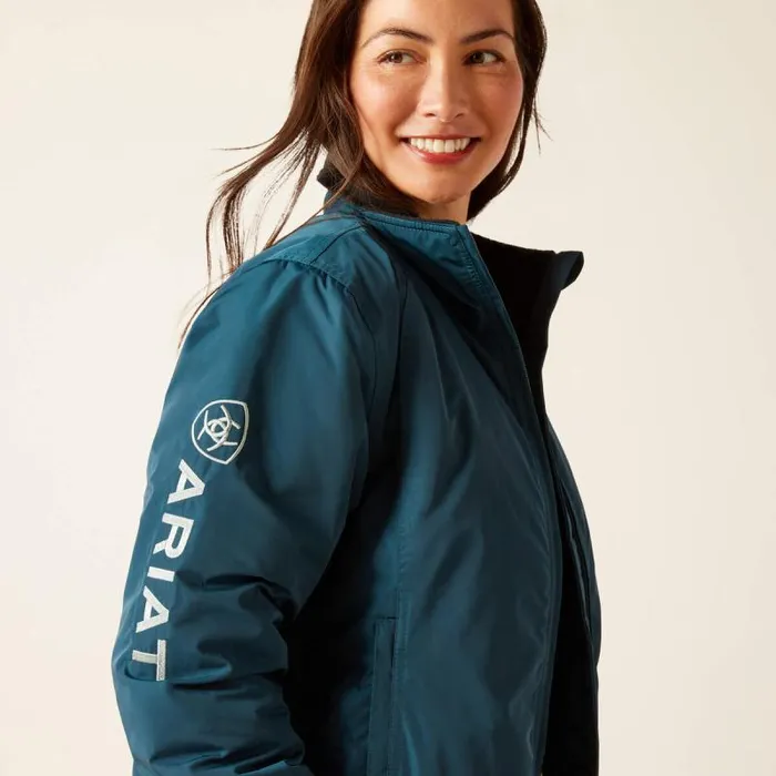 Women Jackets and Vests Ariat Stable Insulated Jacket Reflecting Pond Women Jackets and Vests Ariat Stable Insulated Jacket Reflecting Pond