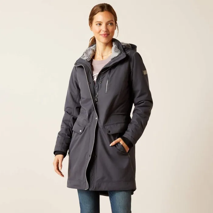 Women Jackets and Vests Ariat Tempest Waterproof Insulated Parka Ebony
