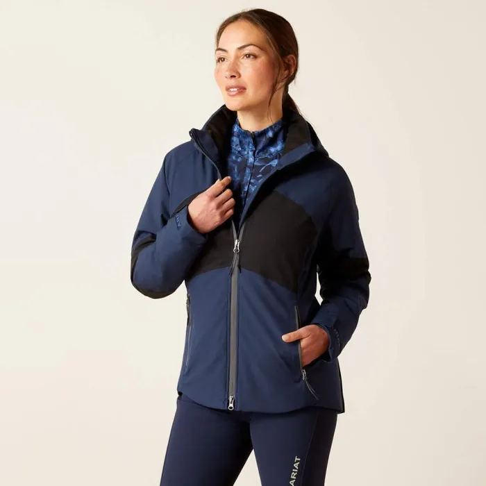 Women Jackets and Vests Ariat Valor Jacket Navy Colorblock