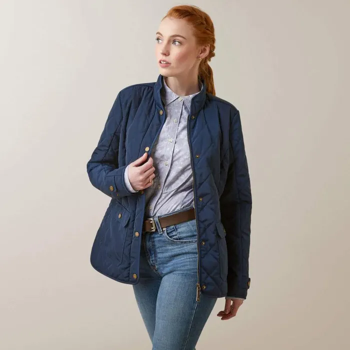 Women Jackets and Vests Ariat Woodside Jacket Navy