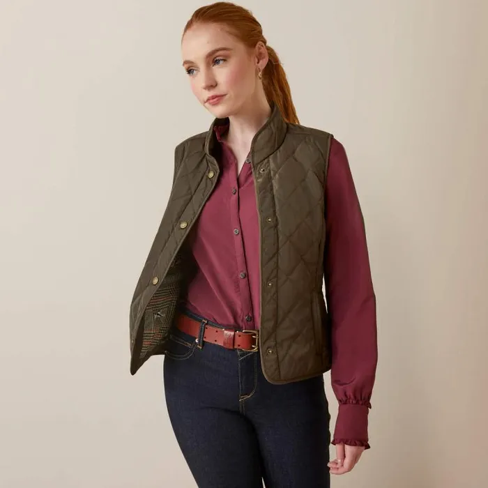 Women Jackets and Vests Ariat Woodside Vest Earth