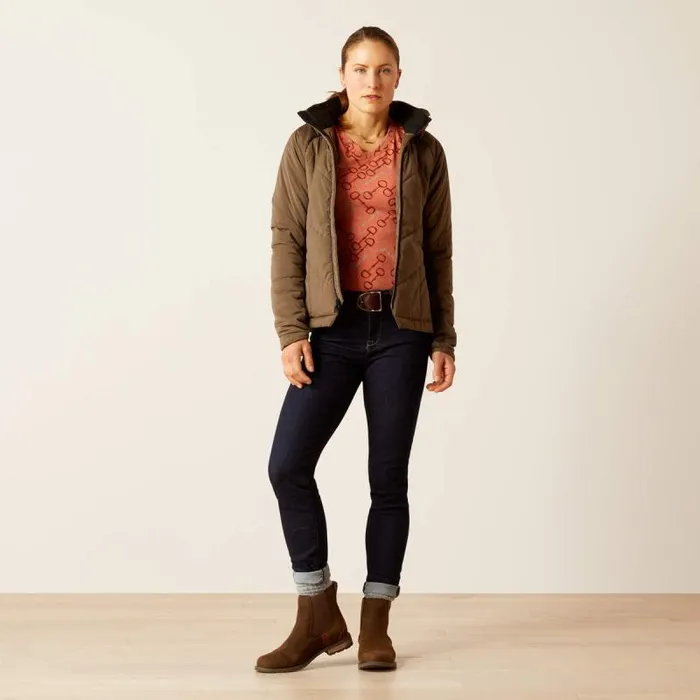 Women Jackets and Vests Ariat Zonal Insulated Jacket Canteen Women Jackets and Vests Ariat Zonal Insulated Jacket Canteen