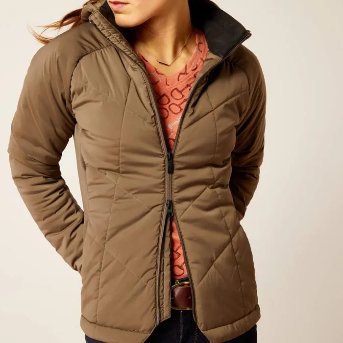 Women Jackets and Vests Ariat Zonal Insulated Jacket Canteen Women Jackets and Vests Ariat Zonal Insulated Jacket Canteen