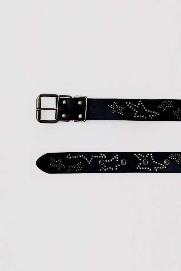 Women Jaded London Accessories Black Studded Belt