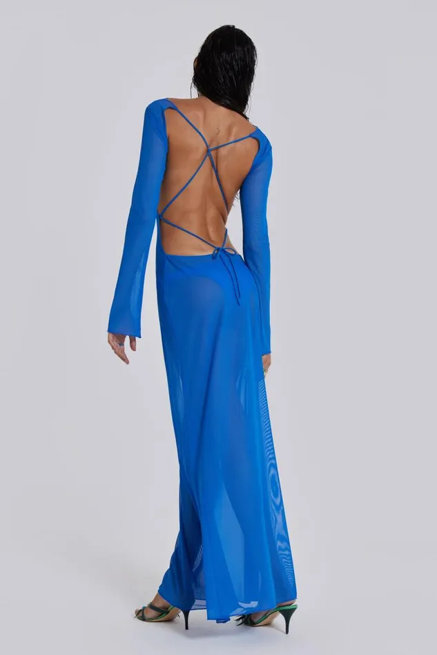Women Jaded London Beach Dresses Ziva Sheer Maxi Beach Dress
