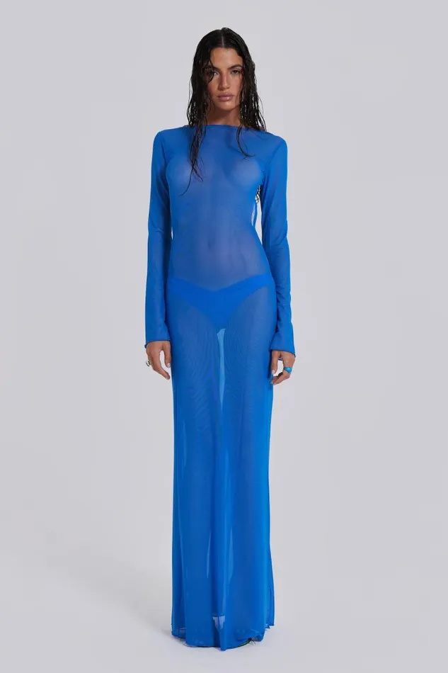 Women Jaded London Beach Dresses Ziva Sheer Maxi Beach Dress