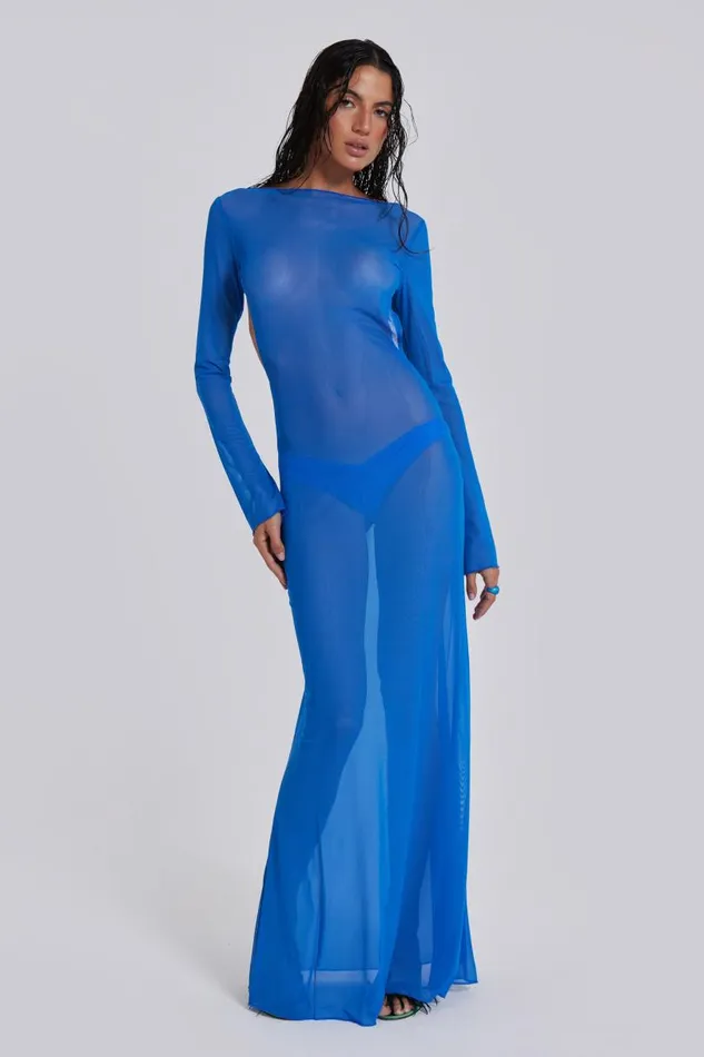 Women Jaded London Beach Dresses Ziva Sheer Maxi Beach Dress