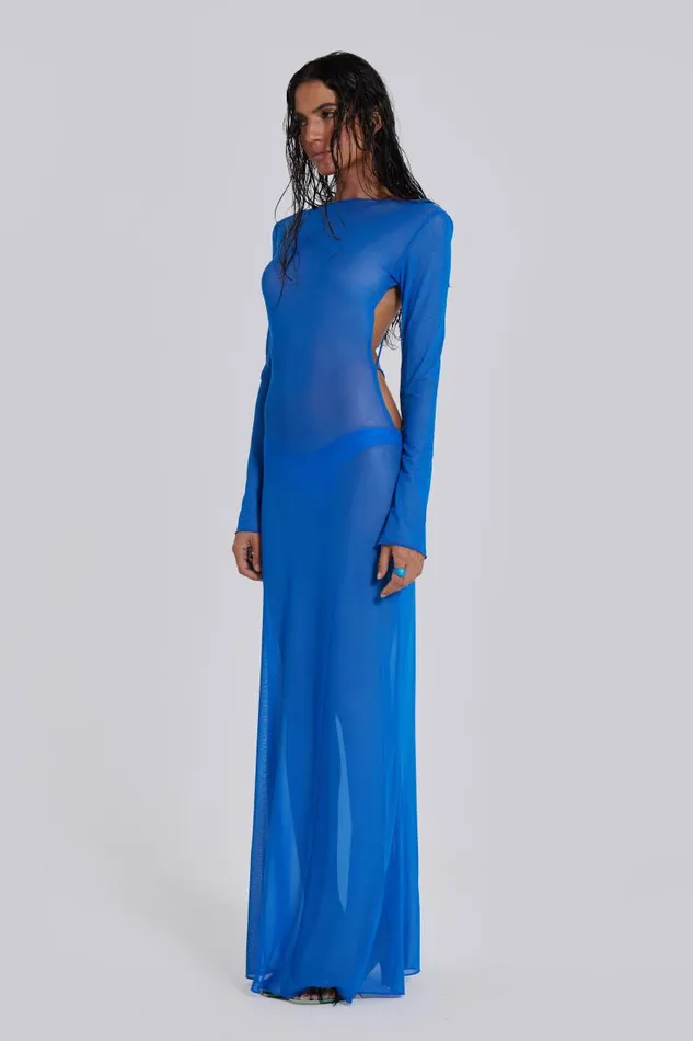Women Jaded London Beach Dresses Ziva Sheer Maxi Beach Dress