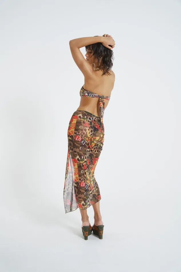 Women Jaded London Beach Skirts Untamed Midi Beach Skirt