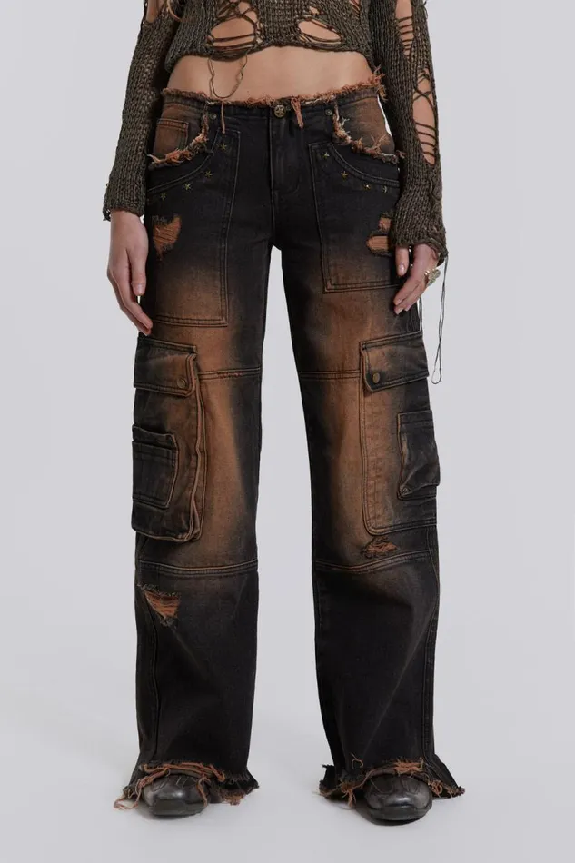 Women Jaded London Denim and Jeans Cadet Cargo Jeans