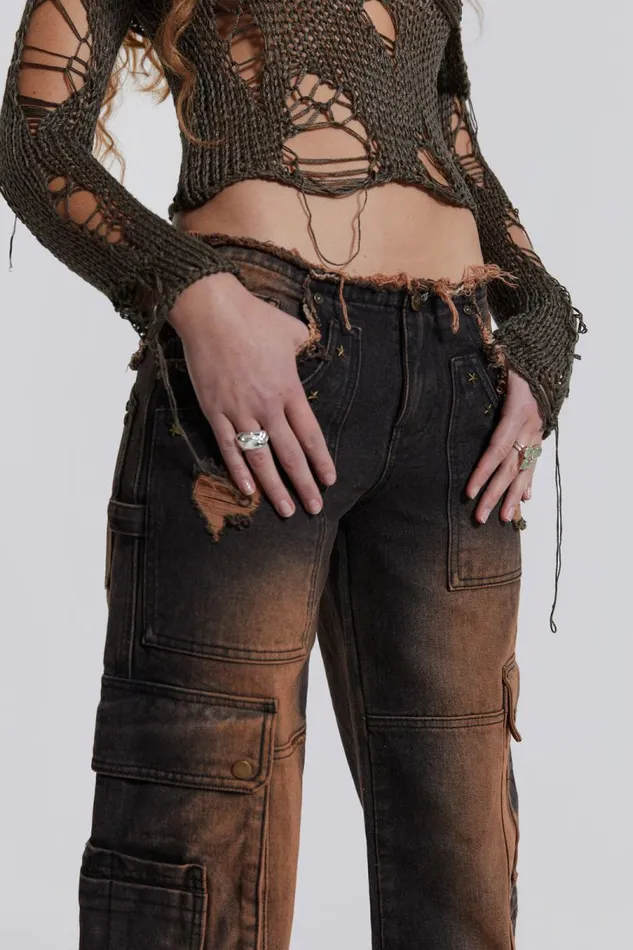 Women Jaded London Denim and Jeans Cadet Cargo Jeans