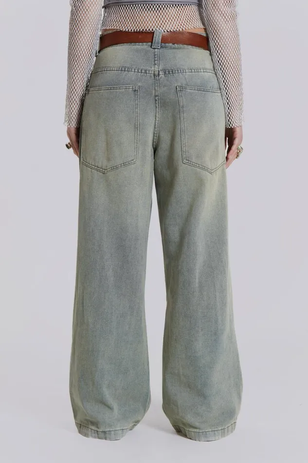 Women Jaded London Denim and Jeans Light Wash Colossus Jeans