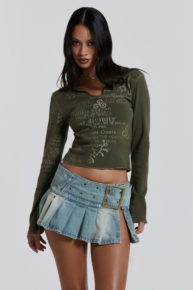 Women Jaded London Denim and Jeans Ludlow Denim Mini Skirt