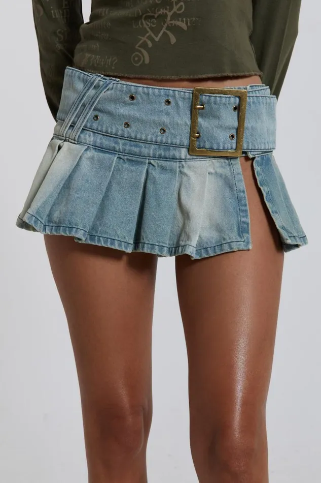 Women Jaded London Denim and Jeans Ludlow Denim Mini Skirt