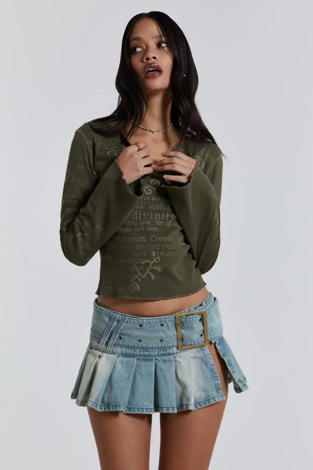 Women Jaded London Denim and Jeans Ludlow Denim Mini Skirt