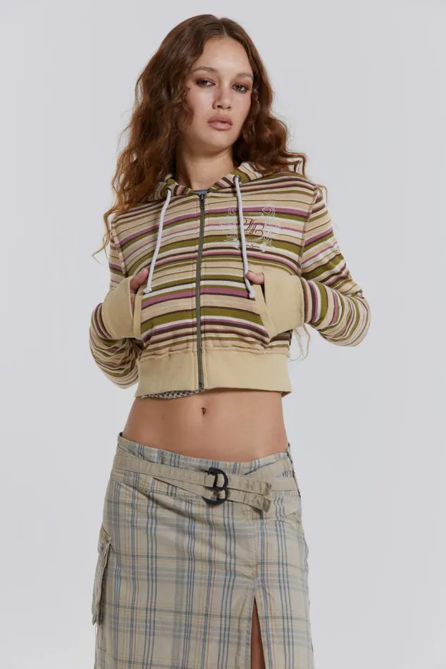Women Jaded London Hoodies and Sweatshirts Lucky Stripe Crest Hoodie