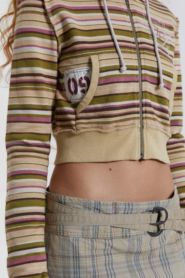 Women Jaded London Hoodies and Sweatshirts Lucky Stripe Crest Hoodie