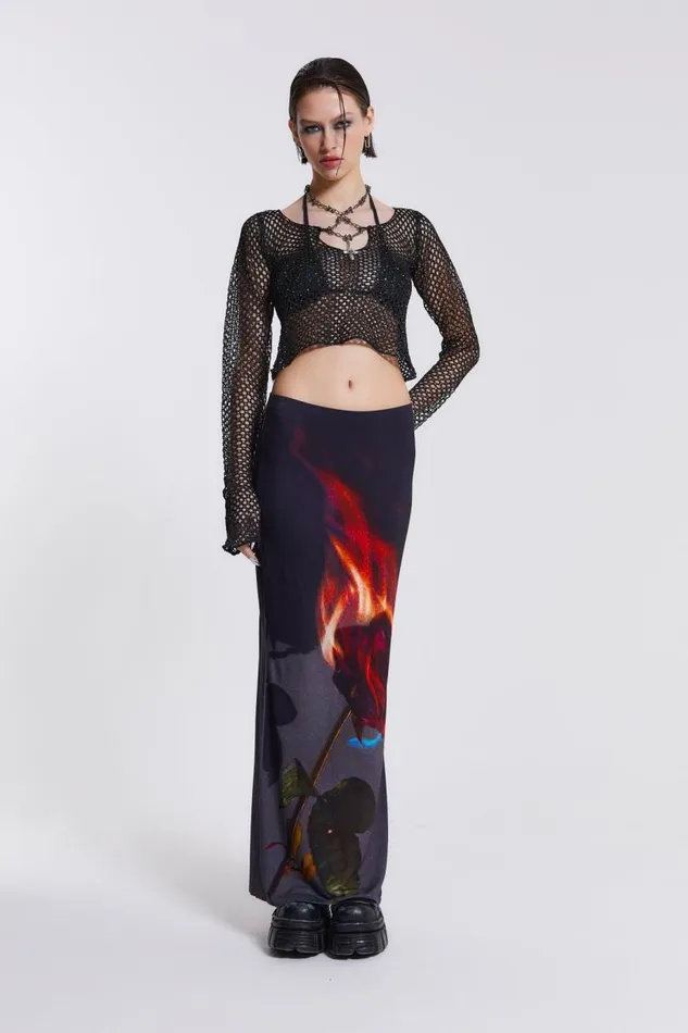 Women Jaded London Knitwear Capella Knitted Top With Hardware Trim