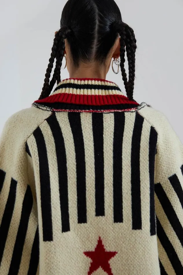 Women Jaded London Knitwear Team 23 Knitted Zip Through