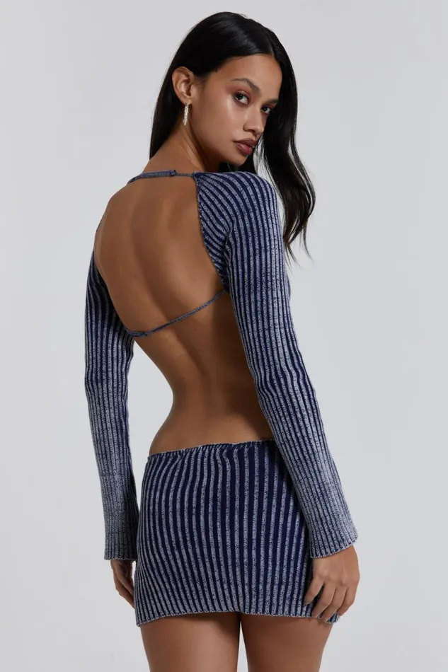 Women Jaded London Knitwear Tribeca Backless Mini Dress
