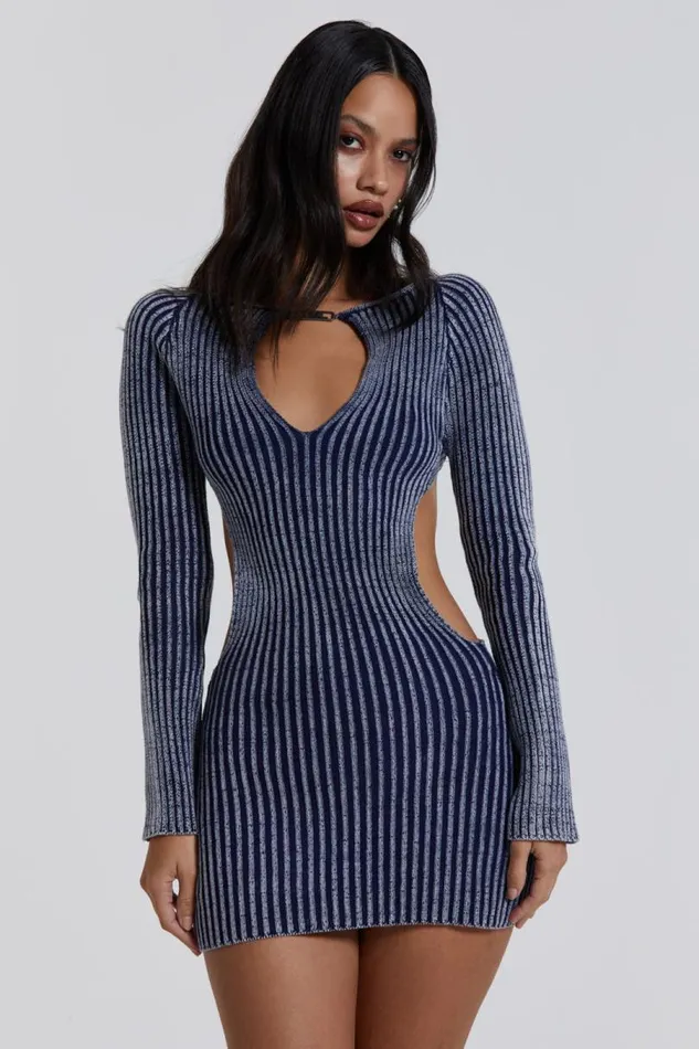 Women Jaded London Knitwear Tribeca Backless Mini Dress