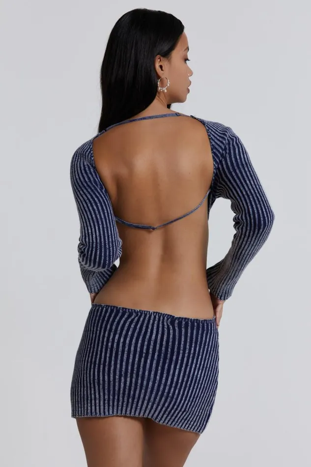 Women Jaded London Knitwear Tribeca Backless Mini Dress
