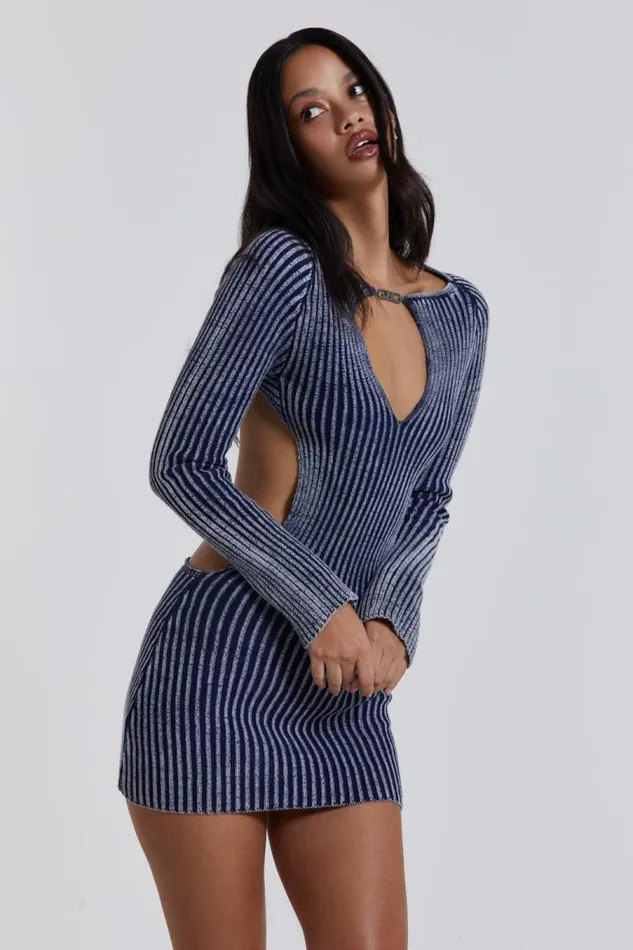 Women Jaded London Knitwear Tribeca Backless Mini Dress
