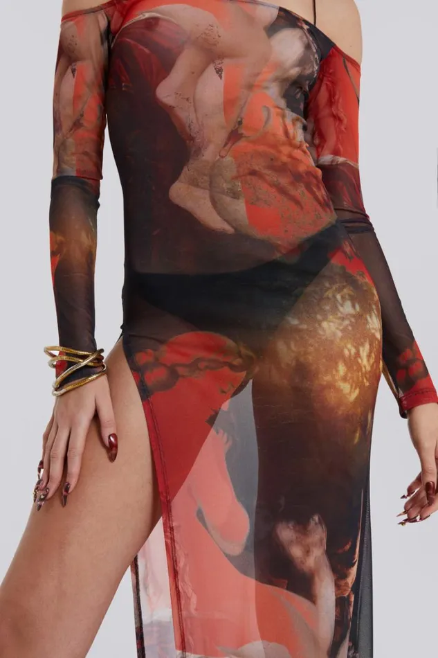 Women Jaded London Maxi Dresses Valencia Print Maxi Dress