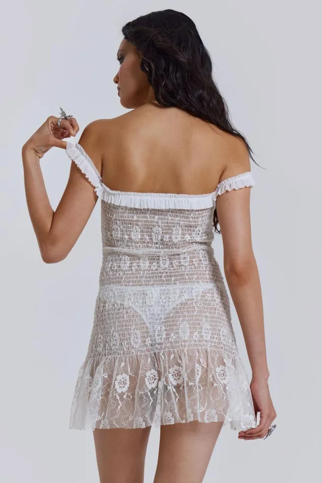 Women Jaded London Mini Dresses Rita Mini Dress In White