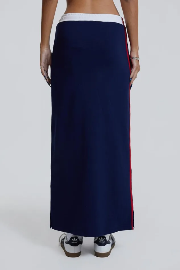 Women Jaded London Skirts Blueprint Jersey Maxi Skirt With Toggle Detail