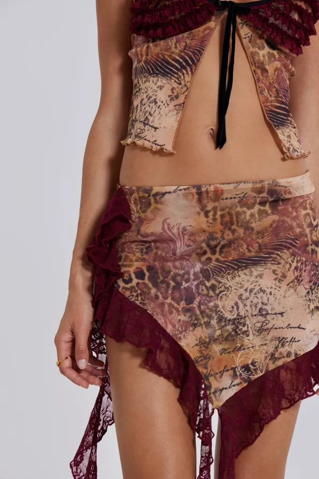 Women Jaded London Skirts Celestia Lace Mini Skirt