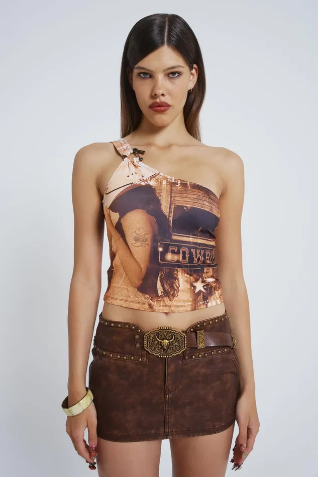 Women Jaded London Skirts Easy Rider Faux Leather Micro Mini Skirt