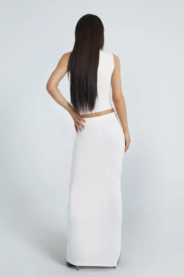 Women Jaded London Skirts Kiss Me Quick Raw Hem Maxi Skirt
