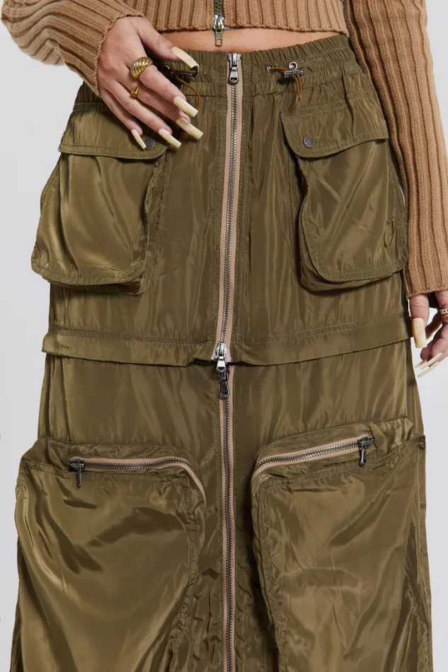Women Jaded London Skirts Madison 2 In 1 Cargo Maxi Skirt