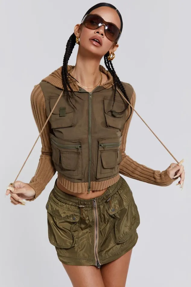 Women Jaded London Skirts Madison 2 In 1 Cargo Maxi Skirt
